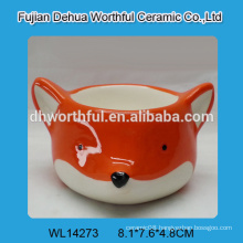 2016 most popular style ceramic egg cups in orange fox shape